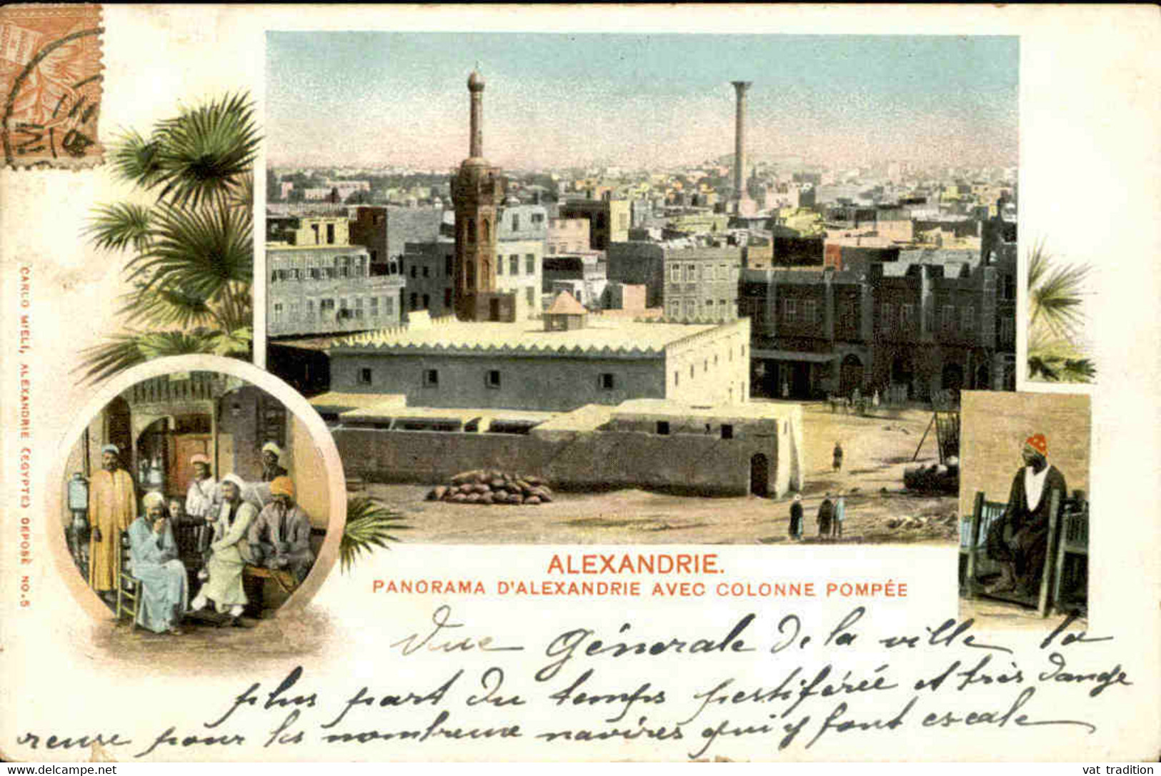 EGYPTE - Carte Postale - Alexandrie - Panorama Avec Colonne Pompée - L 74634 - Alexandria