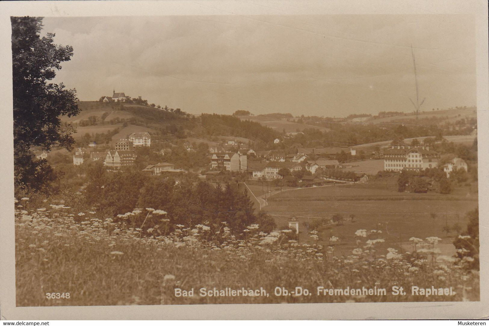 Austria PPC Bad Schallerbach Fremdenheim St. Raphael BAD SCHALLERBACH 1953 Echte Real Photo Véritable Trachten Stamp - Bad Schallerbach