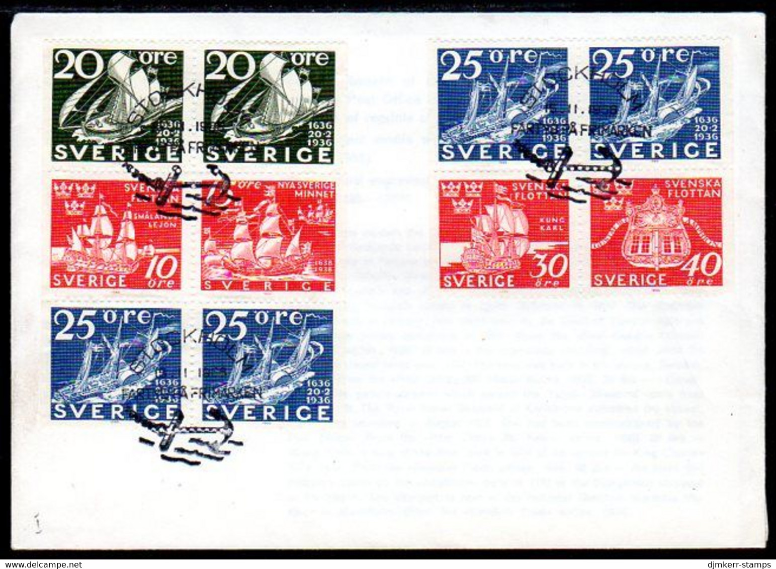 SWEDEN 1966 Swedish Fleet  FDC.  Michel 560-65 - FDC