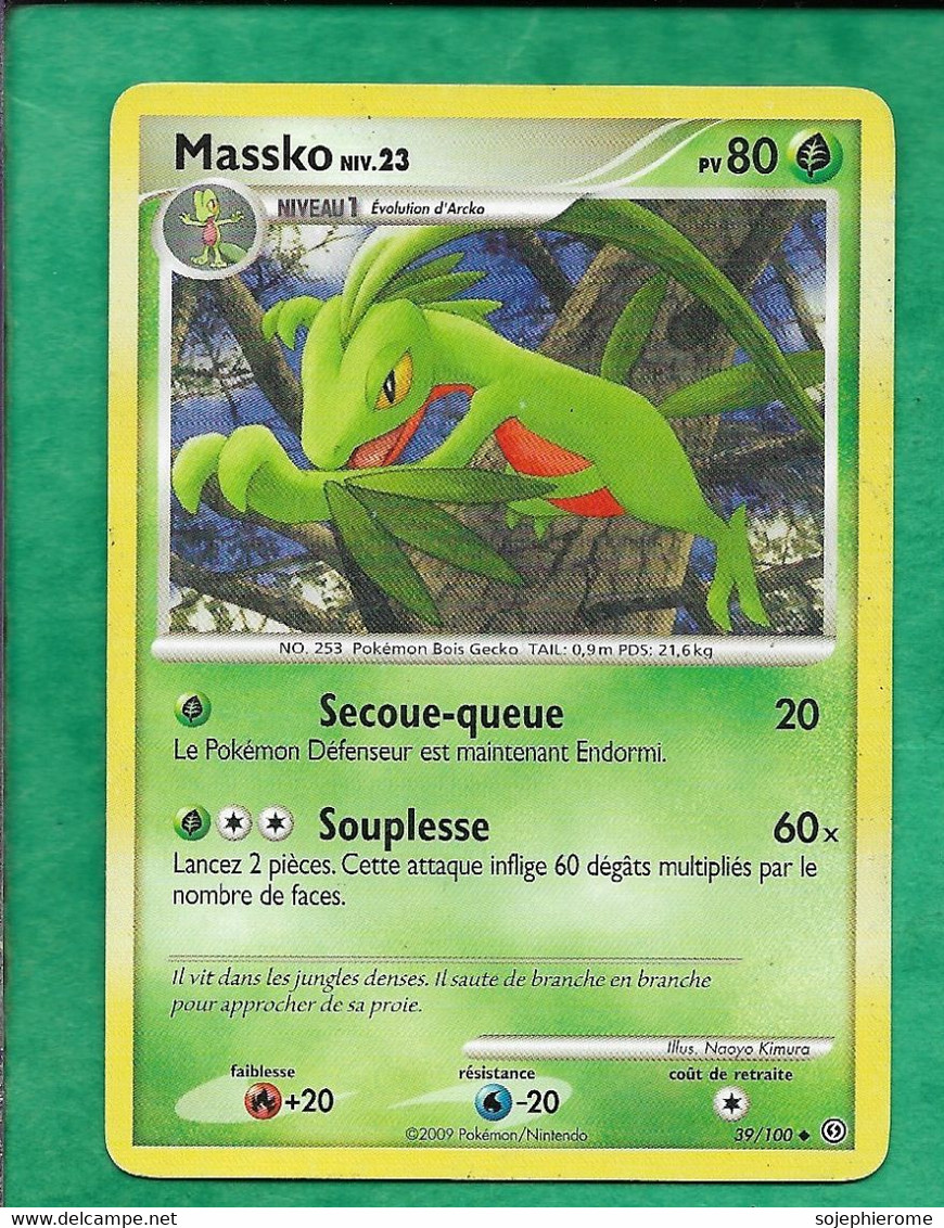 Pokémon 2009 Diamant & Perle Tempête 39/100 Massko Niv.23 2scans - Diamond & Pearl 