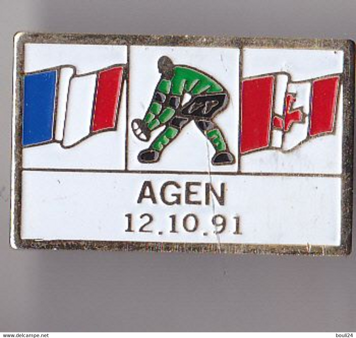 PIN'S THEME SPORT  RUGBY  FRANCE  CANADA  A GEN   12/10/191 - Rugby