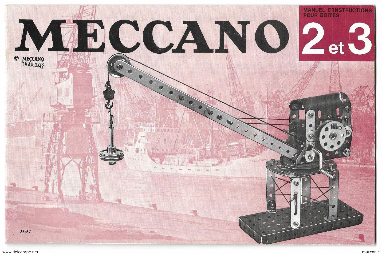 Manuel D'Instructions MECCANO Triang - Boîtes N° 2 Et 3 - Meccano