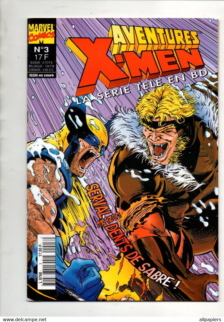 Comics Aventures X-Men N°3 La Série Télé En BD Coeurs Prisonniers - Le Vent Du Nord De 1996 - XMen