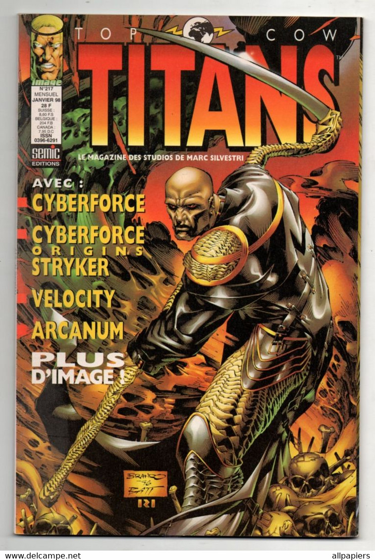 Comics Titans N°217 Cyberforce - Velocity - Arcanum De 1998 - Titans