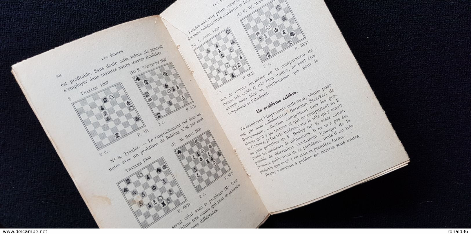 Livre 1953 TRAITE DU JEU D'ECHECS Par G BEUDIN Edit ALBIN MICHEL Imprimerie DE LAGNY Grevin & Fils - Giochi Di Società