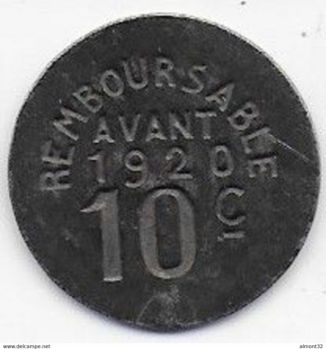 FUMEL -  Union Fumeloise - 10c  1917 - Monetary / Of Necessity