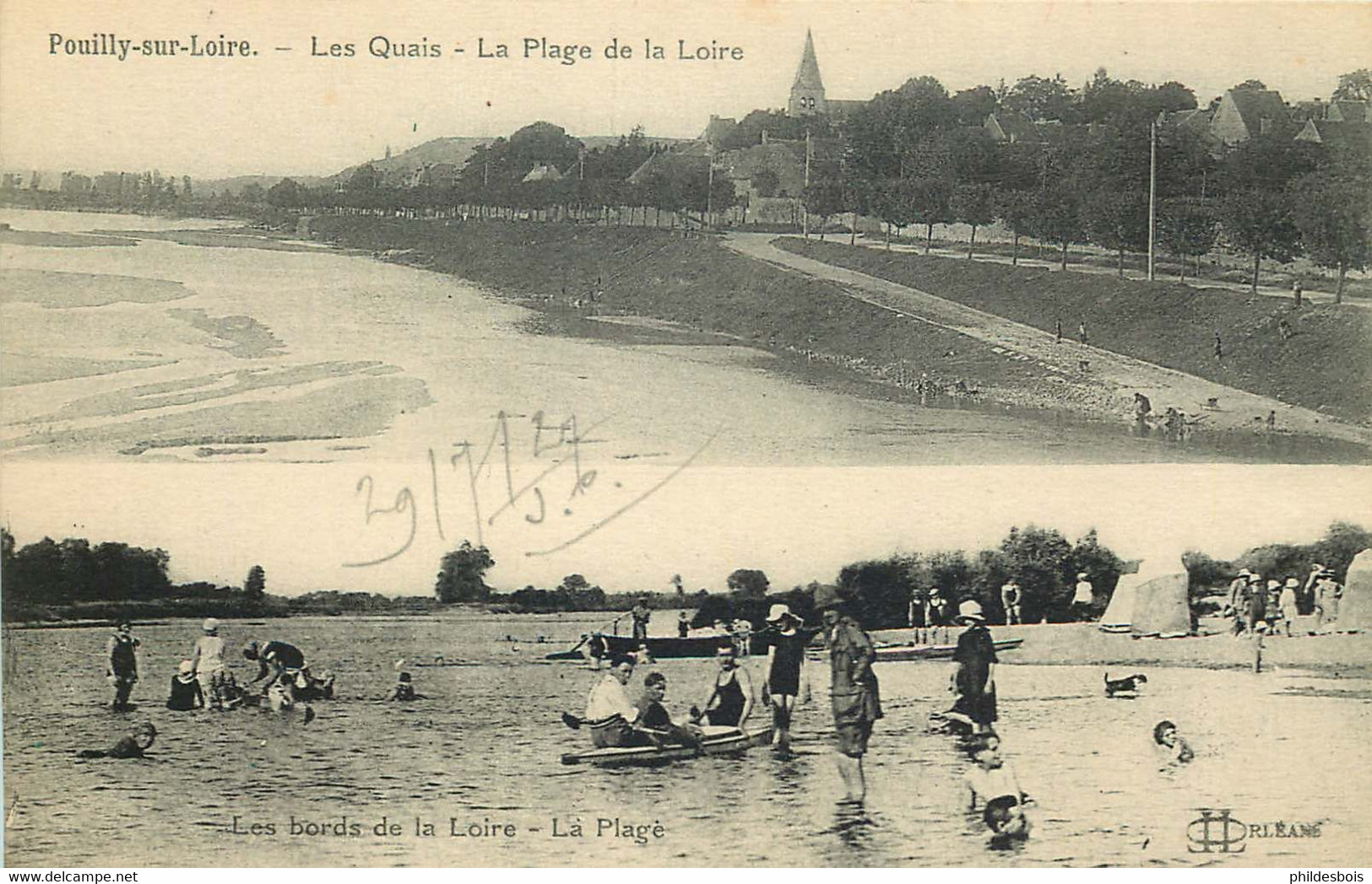 NIEVRE  POUILLY SUR LOIRE  Les Quais ,la Plage - Pouilly Sur Loire