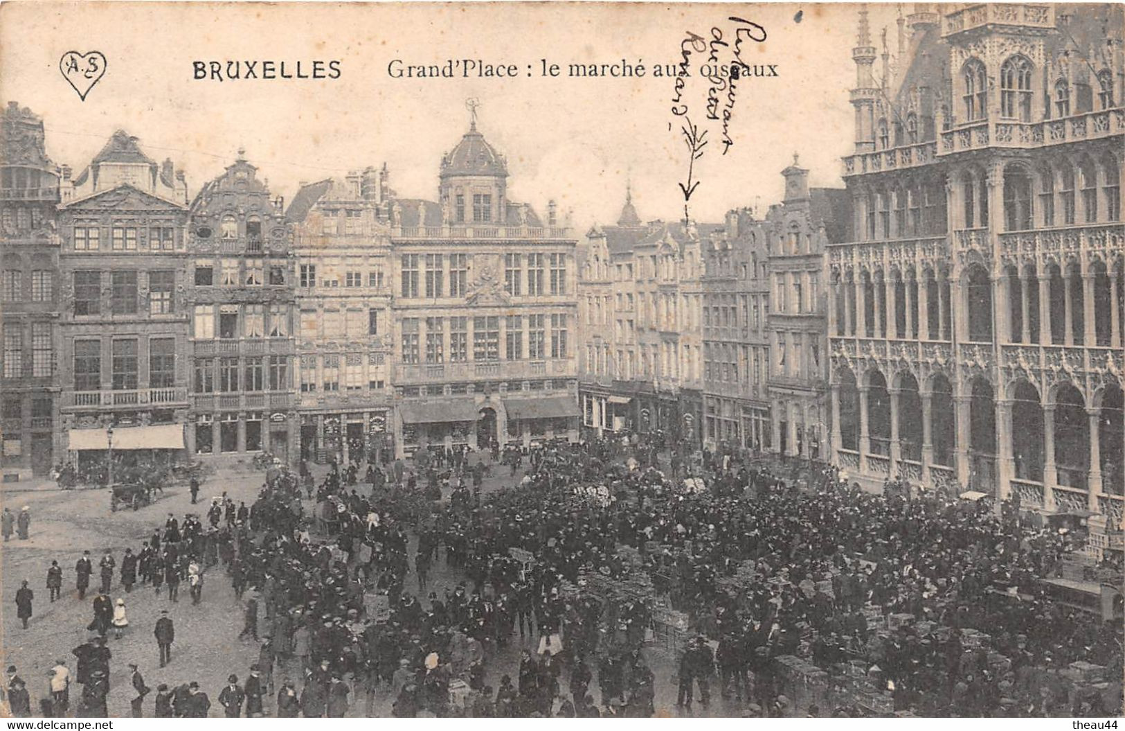 ¤¤  -  BELGIQUE   -  BRUXELLES   -  Grand'Place :  Le Marché Aux Oiseaux   -  ¤¤ - Marchés