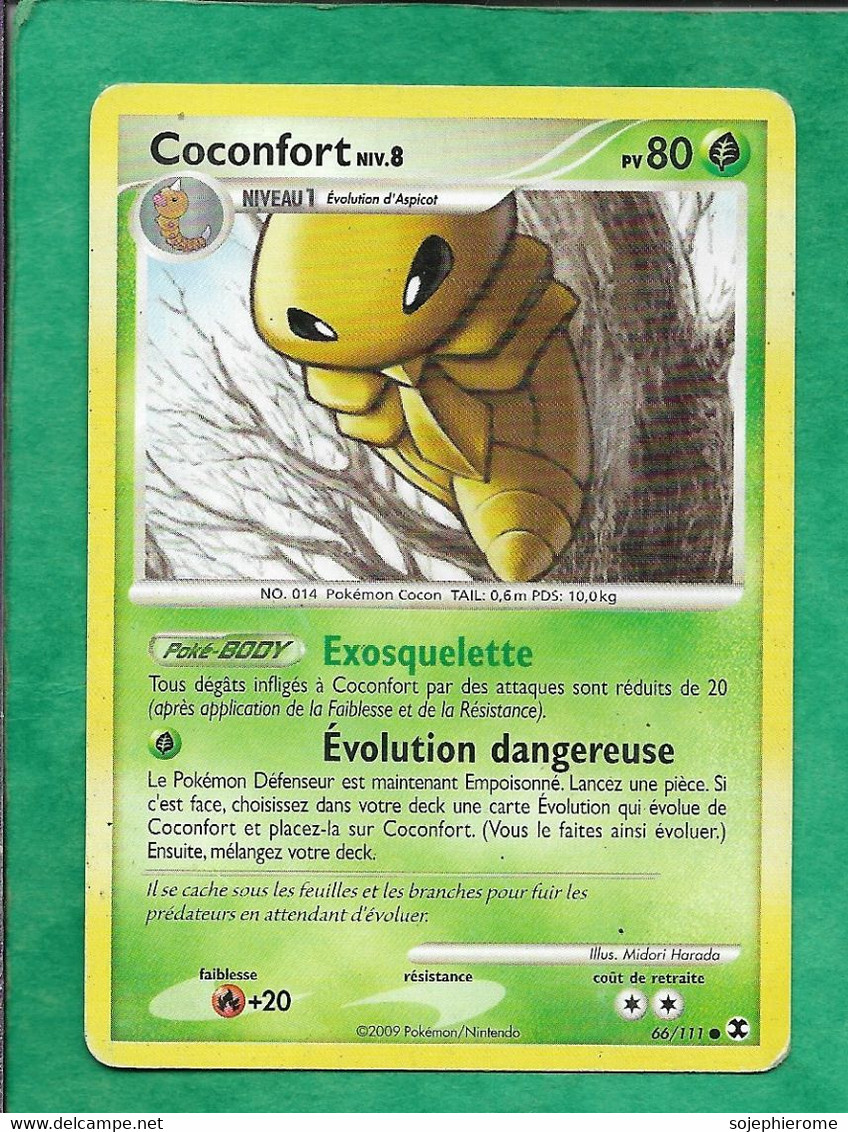 Pokémon 2009 Platine Rivaux Emergeants 66/111 Coconfort Niv.8 2scans - Platinum