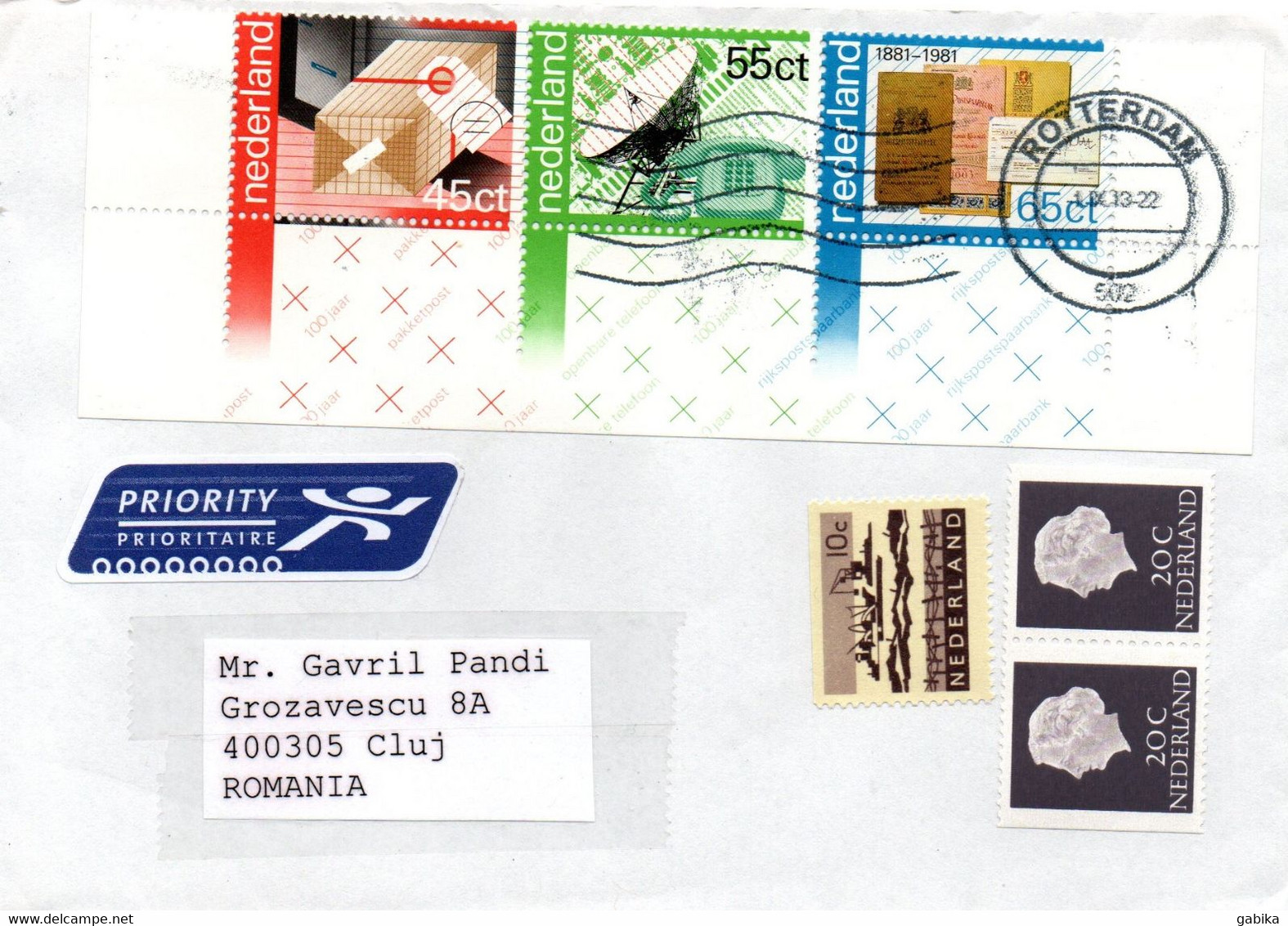 Netherlands 2013, Priority Letter - Storia Postale