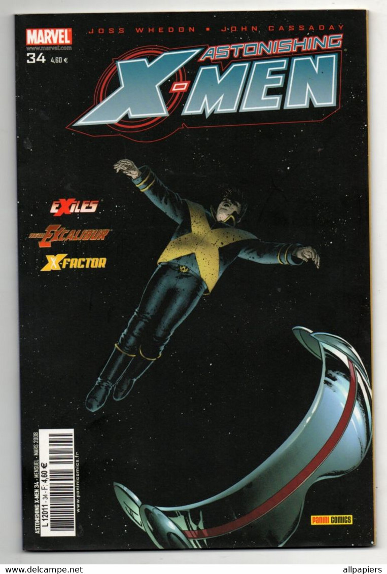 Comics X-Men Astonishing N°34 Invincible - New Excalibur - X-Factor - Astéroides X De 2008 - XMen