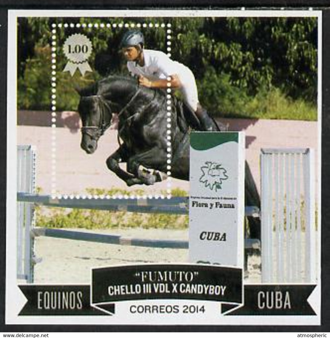 Cuba 2014 Horses Perf M/sheet U/M - Otros & Sin Clasificación