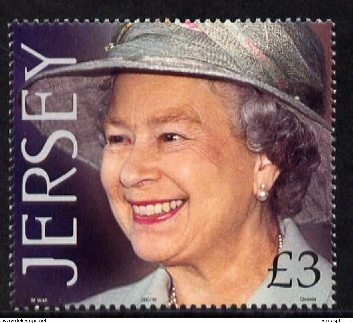 Jersey 2001 75h Birthday Queen Elizabeth II £3 U/M, SG 990 - Unclassified