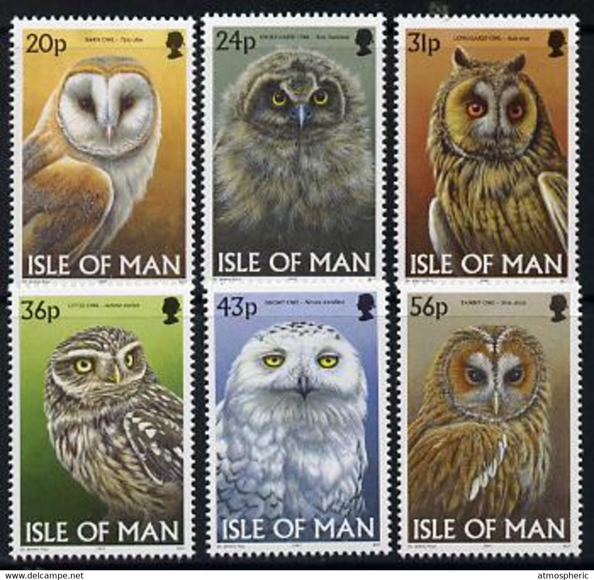 Isle Of Man 1997 Owls Perf Set Of 6 U/M SG 734-39 - Sin Clasificación