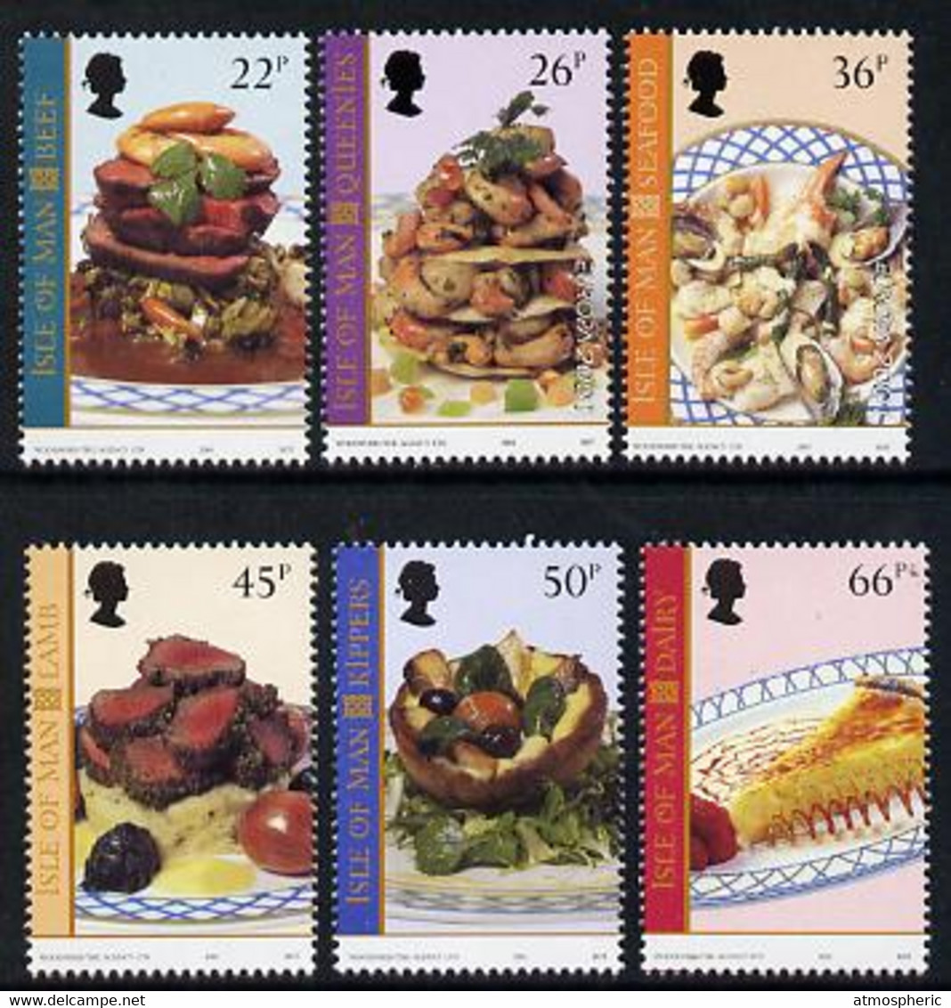 Isle Of Man 2001 Europa - Local Dishes Perf Set Of 6 U/M SG 947-52 - Zonder Classificatie