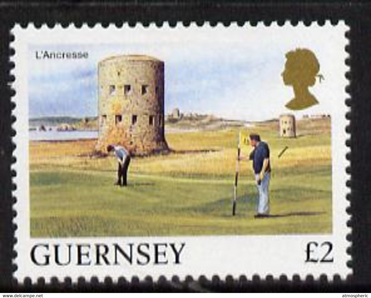 Guernsey 1984-91 L'Ancresse Golf Course £2 U/M SG 315 - Ohne Zuordnung