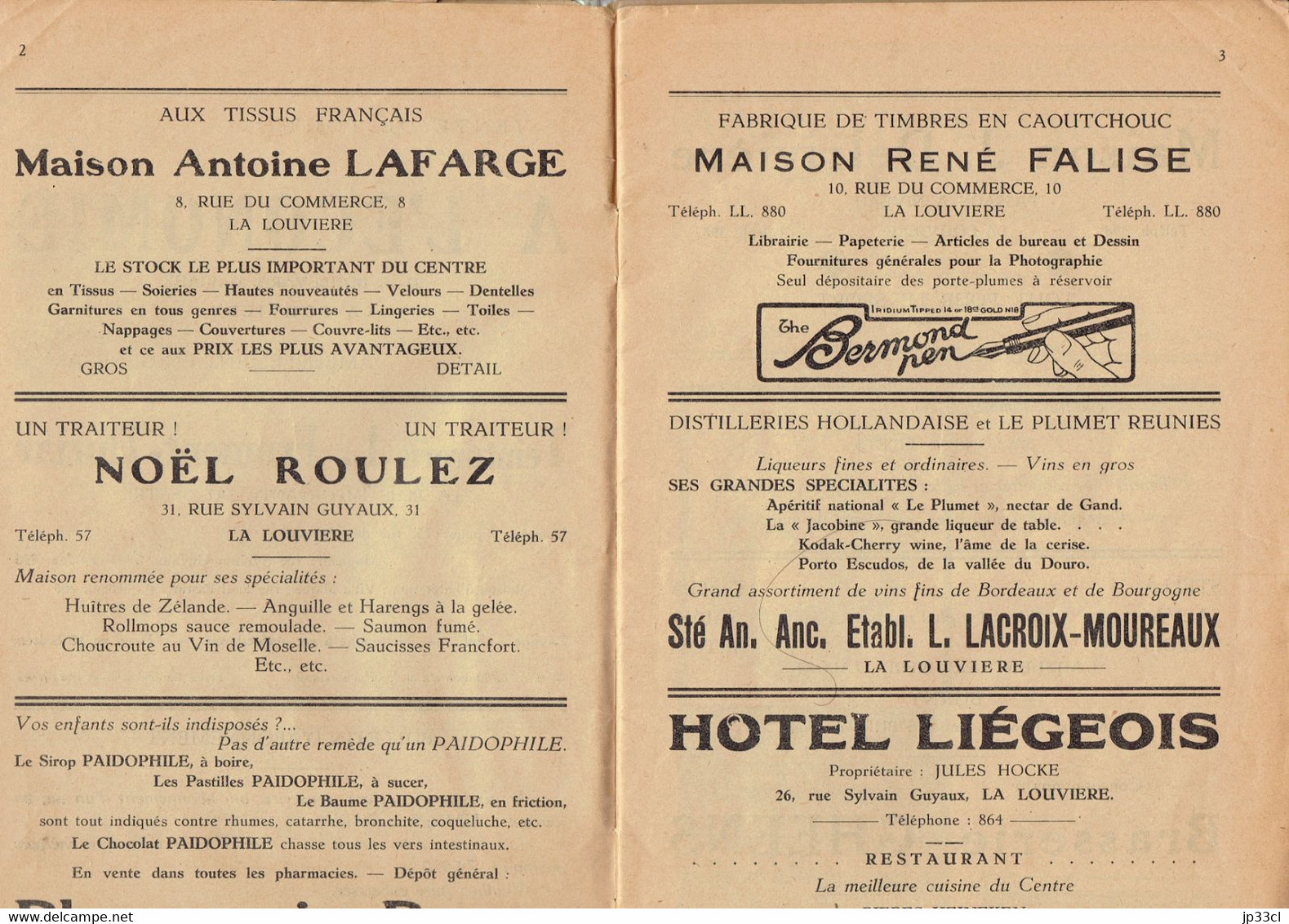 Textes De Quint, Marcel Hecq, Joseph Faucon, D'Jobri, Flori, Maroc, Etc. In Mouchon D'Aunia 1932 - Other & Unclassified