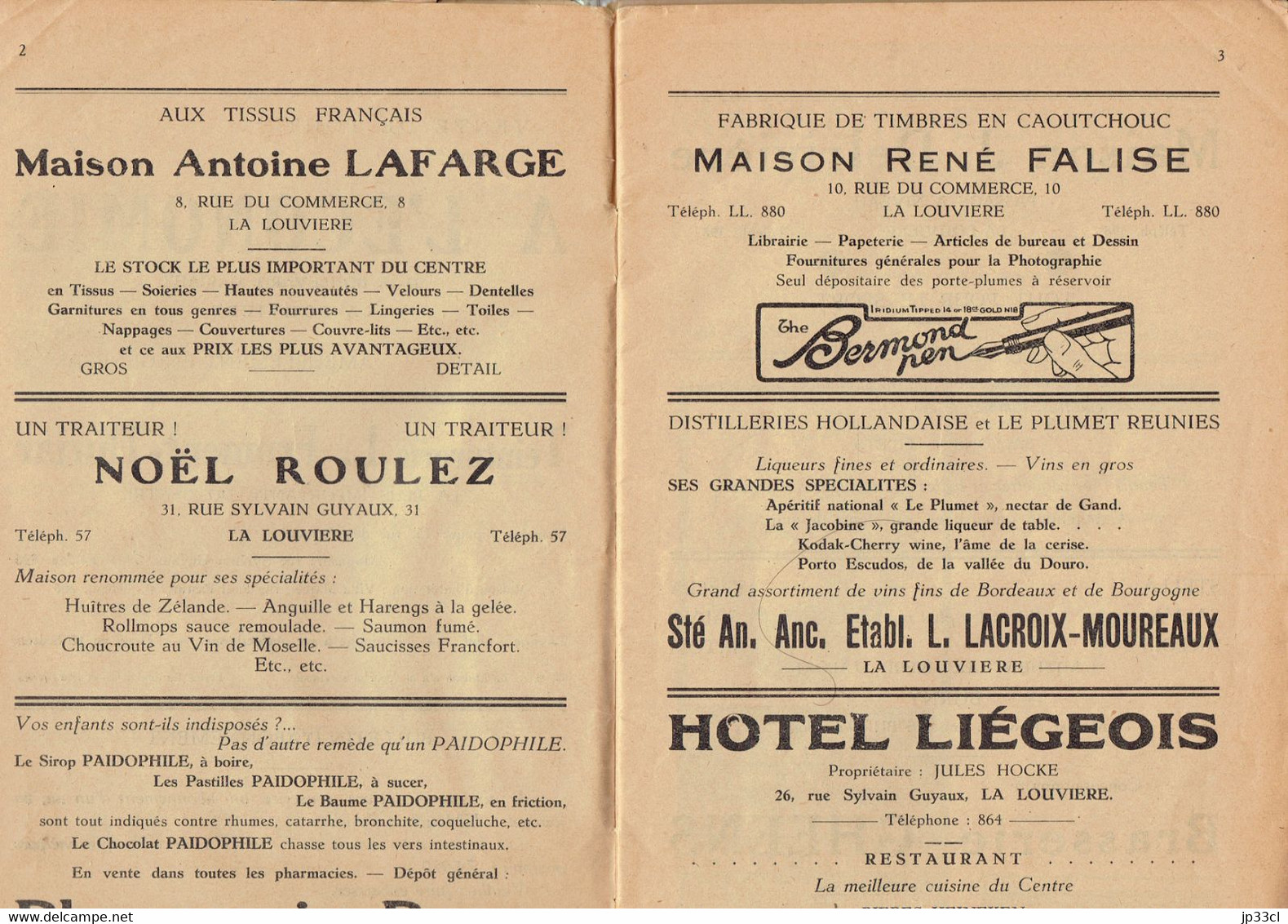 Textes De Quint, Marcel Hecq, Joseph Faucon, D'Jobri, Flori, Maroc, Etc. In Mouchon D'Aunia 1932 - Altri & Non Classificati