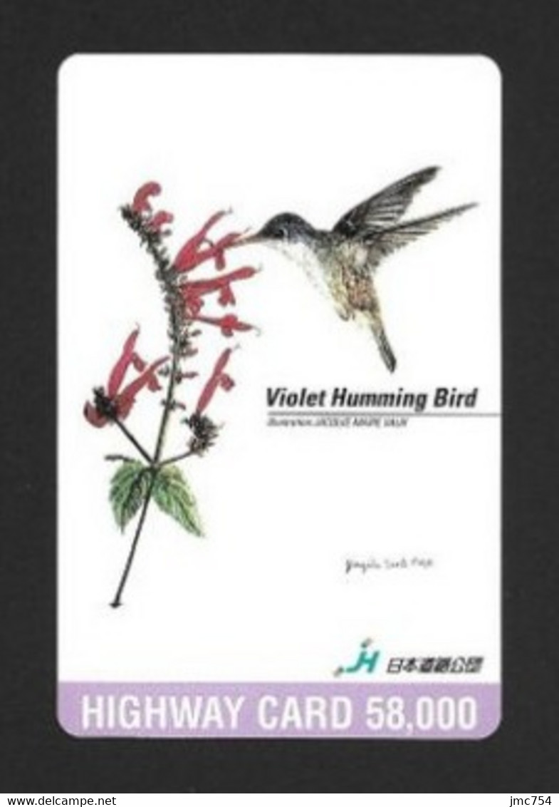 Télécarte Japonaise.   Colibri.   Oiseau.   Animaux. - Songbirds & Tree Dwellers