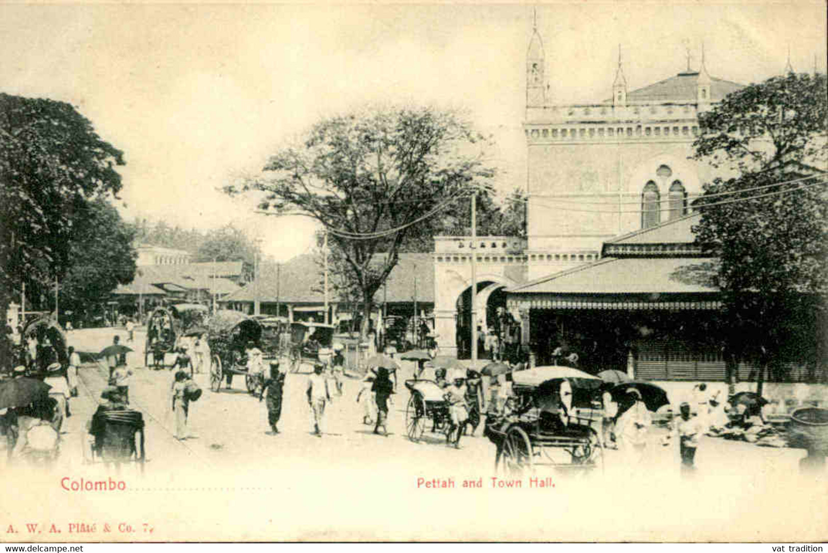 CEYLAN - Carte Postale - Colombo - Pettah And Town Hall - L 74819 - Sri Lanka (Ceylon)
