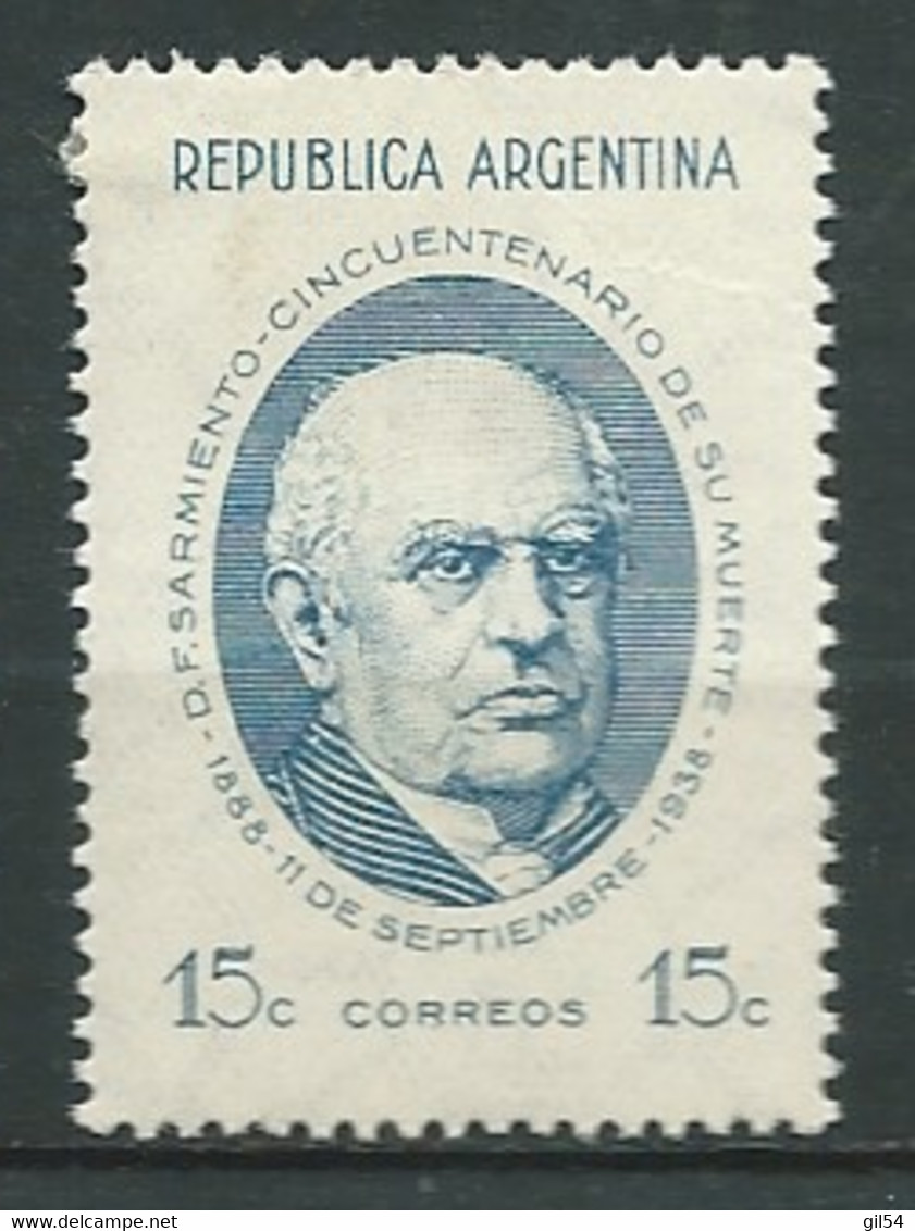 Argentine - Yvert N° 389 *  - Lr 31513 - Nuevos