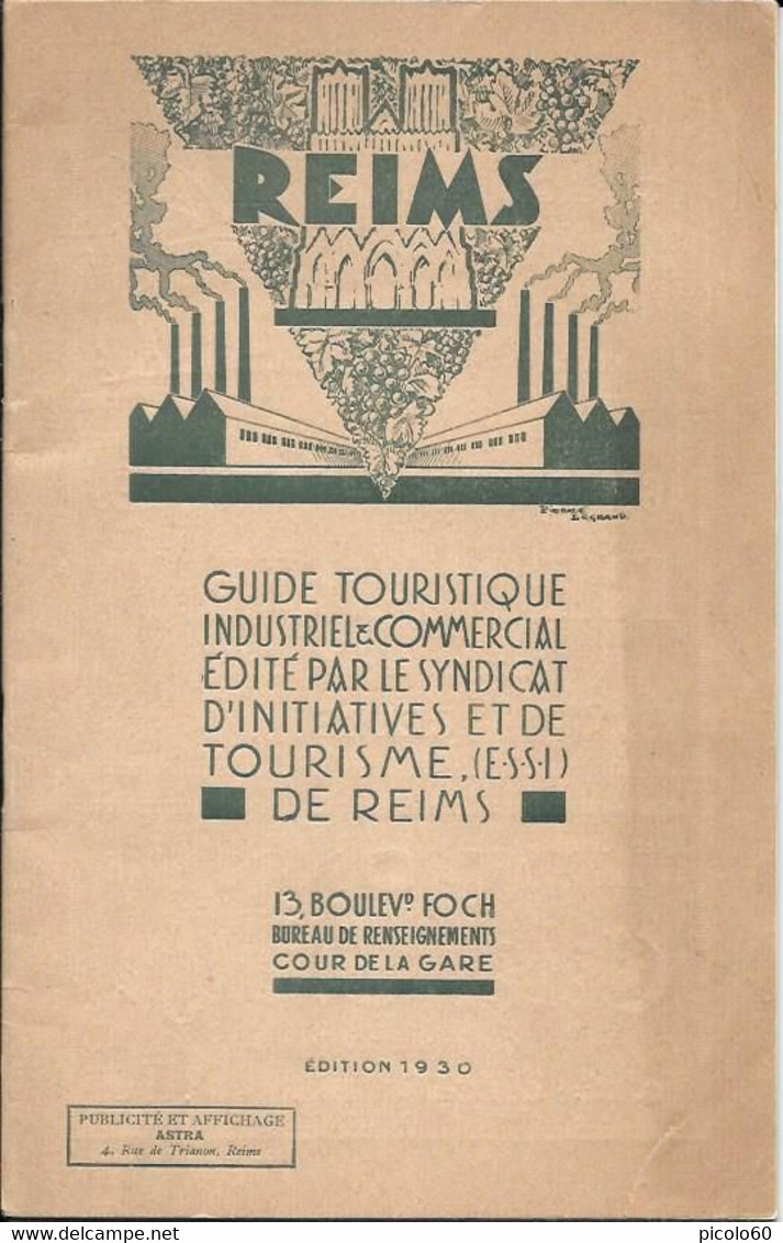 GUIDE TOURISTIQUE  INDUSTRIEL Et COMMERCIAL De REIMS - 1901-1940