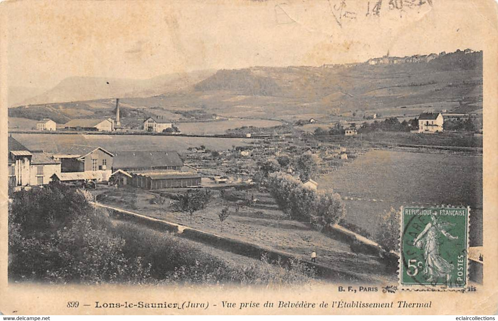 Lons Le Saunier      39      Vue Prise Du Belvédère De L'Etablissement Thermal    (voir Scan) - Andere & Zonder Classificatie