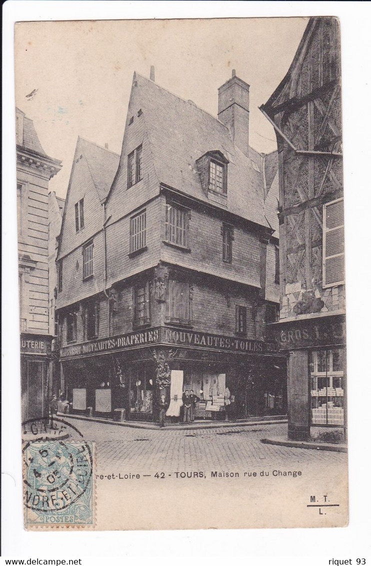 42 - TOURS - Maison Rue Du Change - Tours