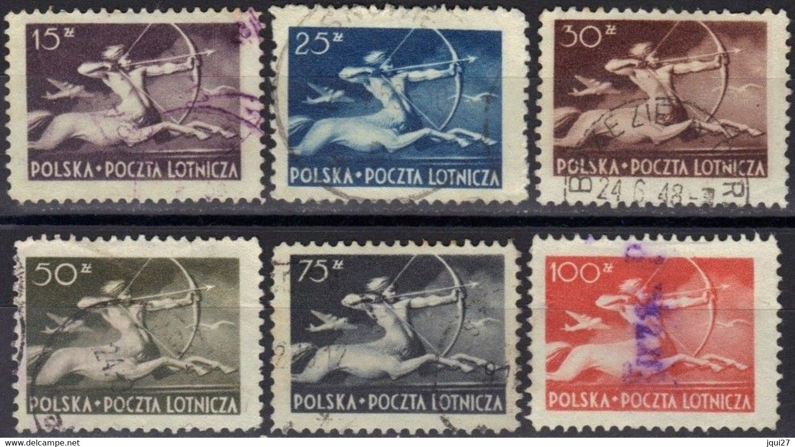 Pologne Poste Aérienne N° 18-23 - Used Stamps