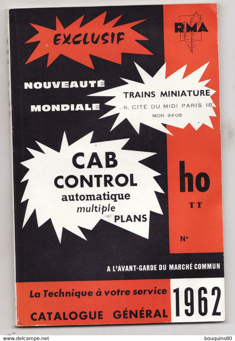 CATALOGUE CAB CONTROL 1962 - Other & Unclassified