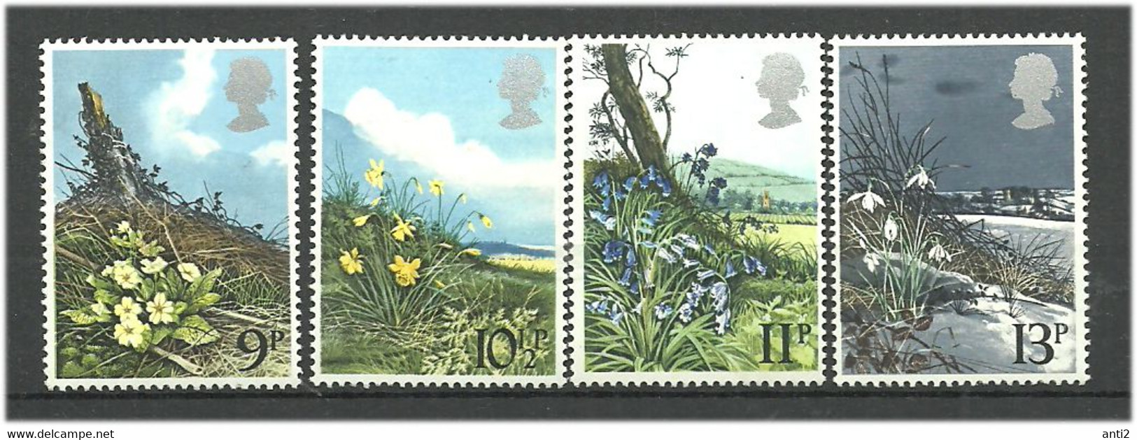 Great Britain 1979 Spring Flowers, Mi 785-788 RMNH(**) - Nuovi