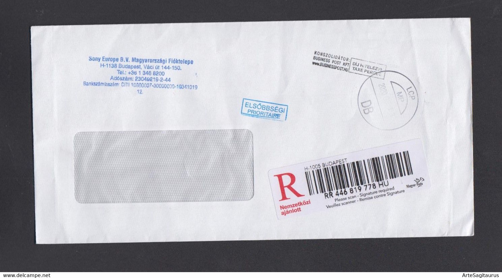 HUNGARY, R-COVER, POST PAID, PRIORITY, REPUBLIC OF MACEDONIA  (006) - Briefe U. Dokumente