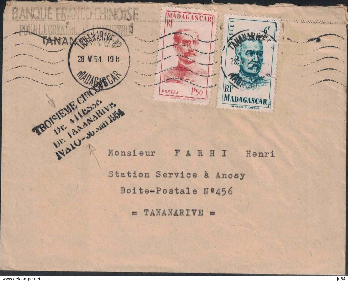 Madagascar - Tananarive - 28 Mai 1954 - Other & Unclassified