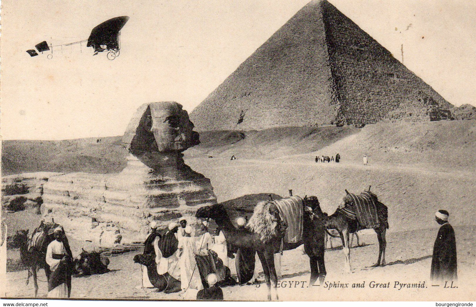 EGYPTE Le Sphinx Et La Grande Pyramide + AVION - Other & Unclassified