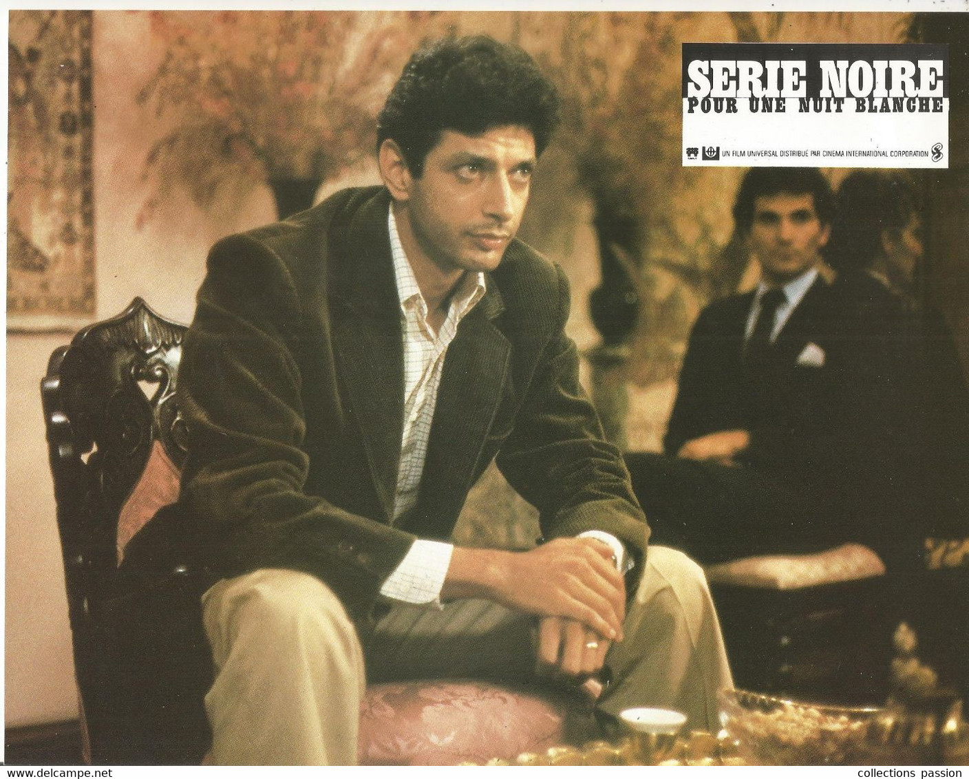 AFFICHE, 270 X 210 Mm, SERIE NOIRE POUR UNE NUIT BLANCHE , 1985 , Jeff GOLDBLUM , Frais Fr 1.95 E - Afiches