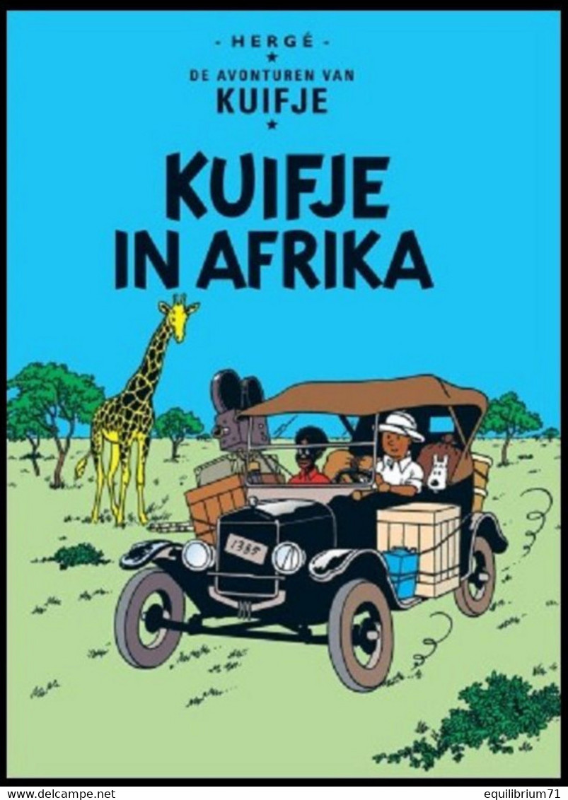 Carte Postale / Postkaart - Kuifje/Tintin - Milou/Bobbie - Haddock - Tournesol - Kuifje In Afrika / Tintin Au Congo - Philabédés (comics)