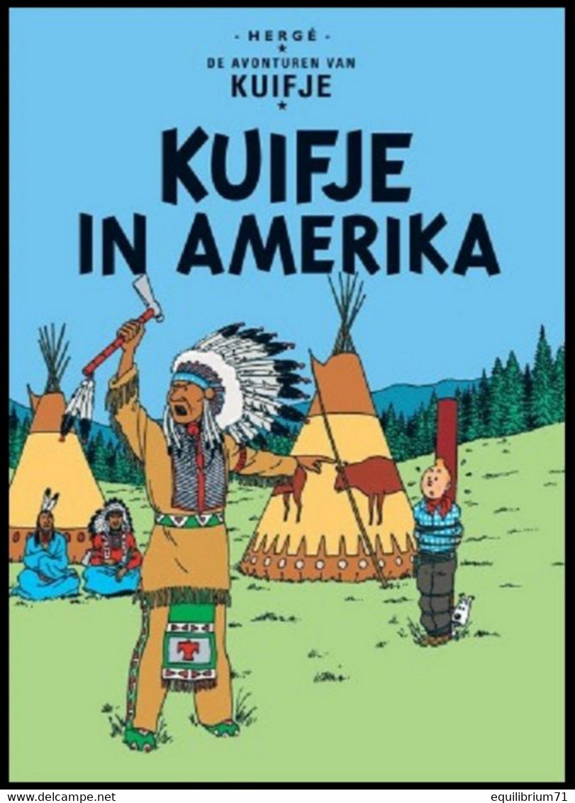 Carte Postale / Postkaart - Kuifje/Tintin - Milou/Bobbie - Haddock - Tournesol - Kuifje In Amerika / Tintin En Amérique - Philabédés