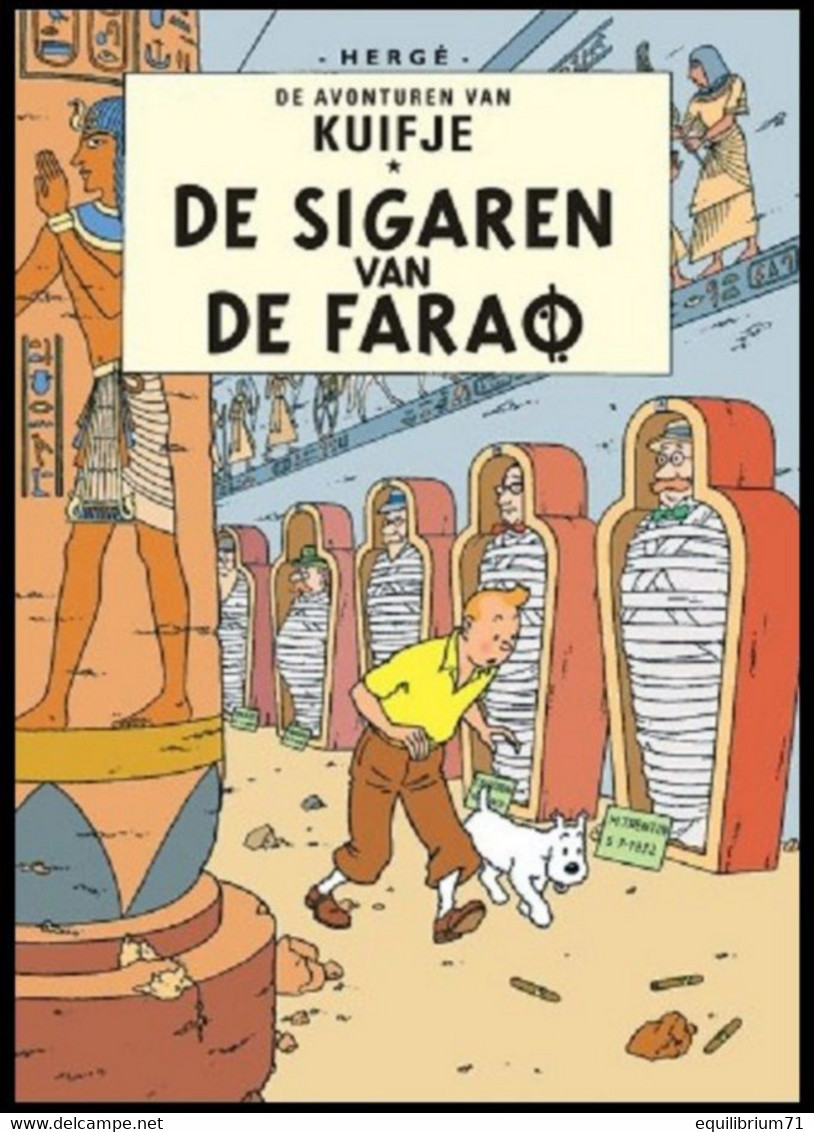 Carte Postale / Postkaart - Kuifje/Tintin - Milou/Bobbie - Haddock - De Sigaren Van De Farao / Les Cigares Du Pharaon - Philabédés