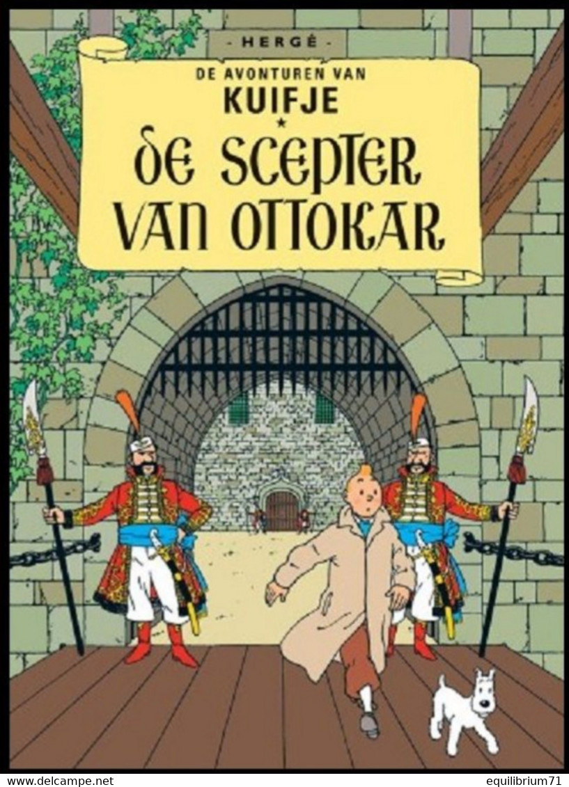 Carte Postale / Postkaart - Kuifje/Tintin - Milou/Bobbie - Haddock - De Scepter Van D'Ottokar / Le Sceptre D'Ottokar - Philabédés (comics)