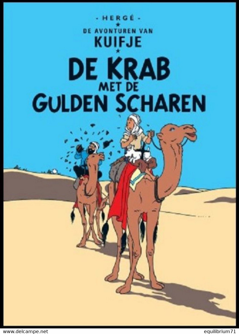 Carte Postale / Postkaart - Kuifje/Tintin - Milou/Bobbie - De Krab Met De Gulden Scharen / Le Crabe Aux Pinces D'or - Philabédés (comics)