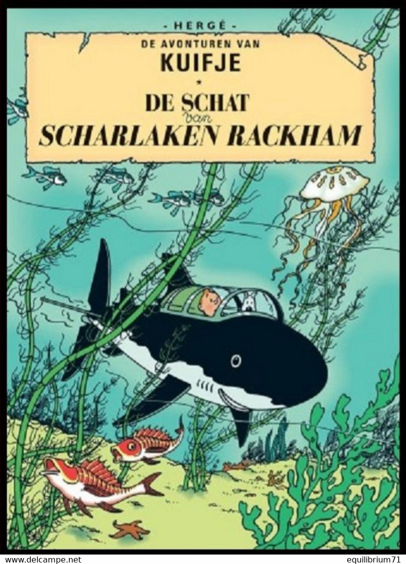 Carte Postale / Postkaart Kuifje/Tintin - Milou/Bobbie - De Schat Van Scharlaken Rackham / Le Trésor De Rackham Le Rouge - Philabédés