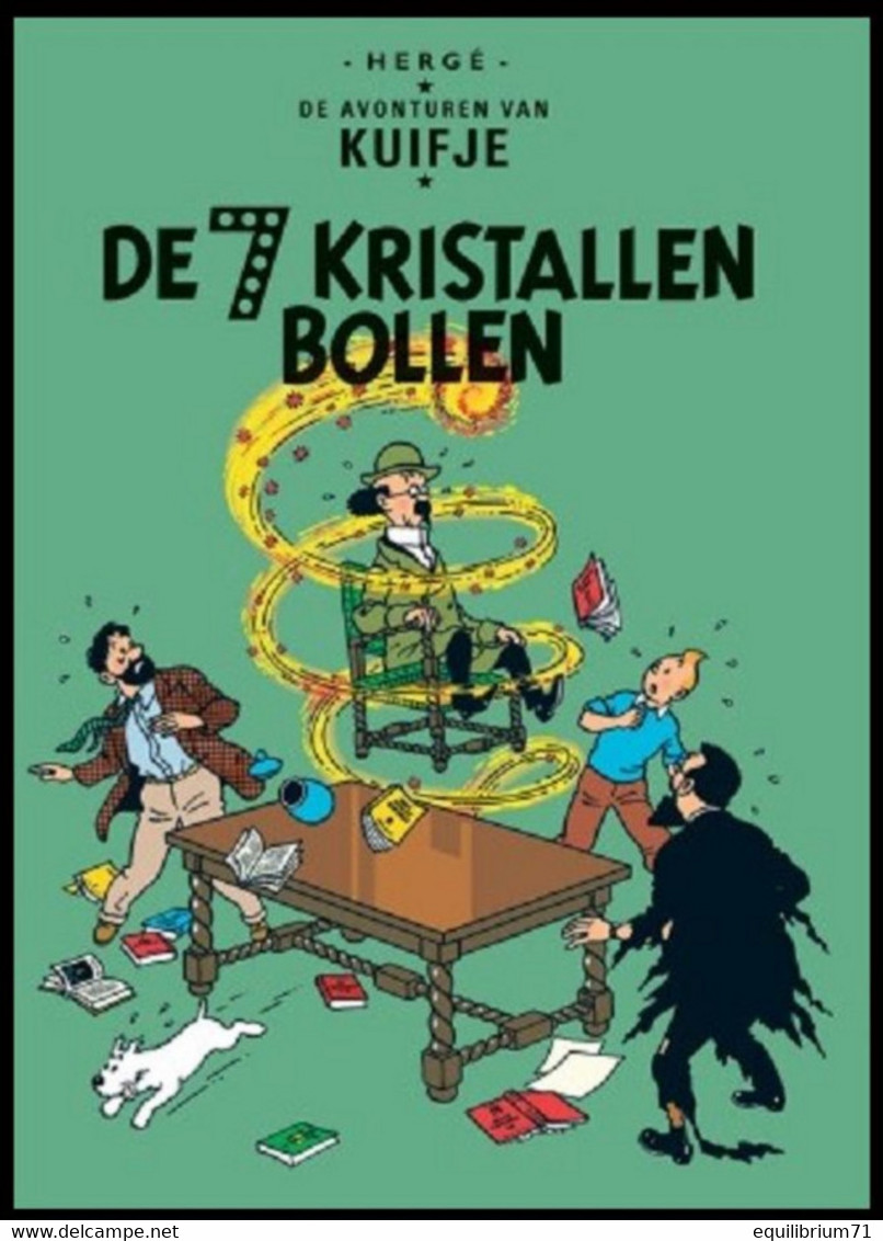 Carte Postale / Postkaart - Kuifje/Tintin - Milou/Bobbie - Haddock - De 7 Kristallen Bollen / Les 7 Boules De Cristal - Philabédés (comics)