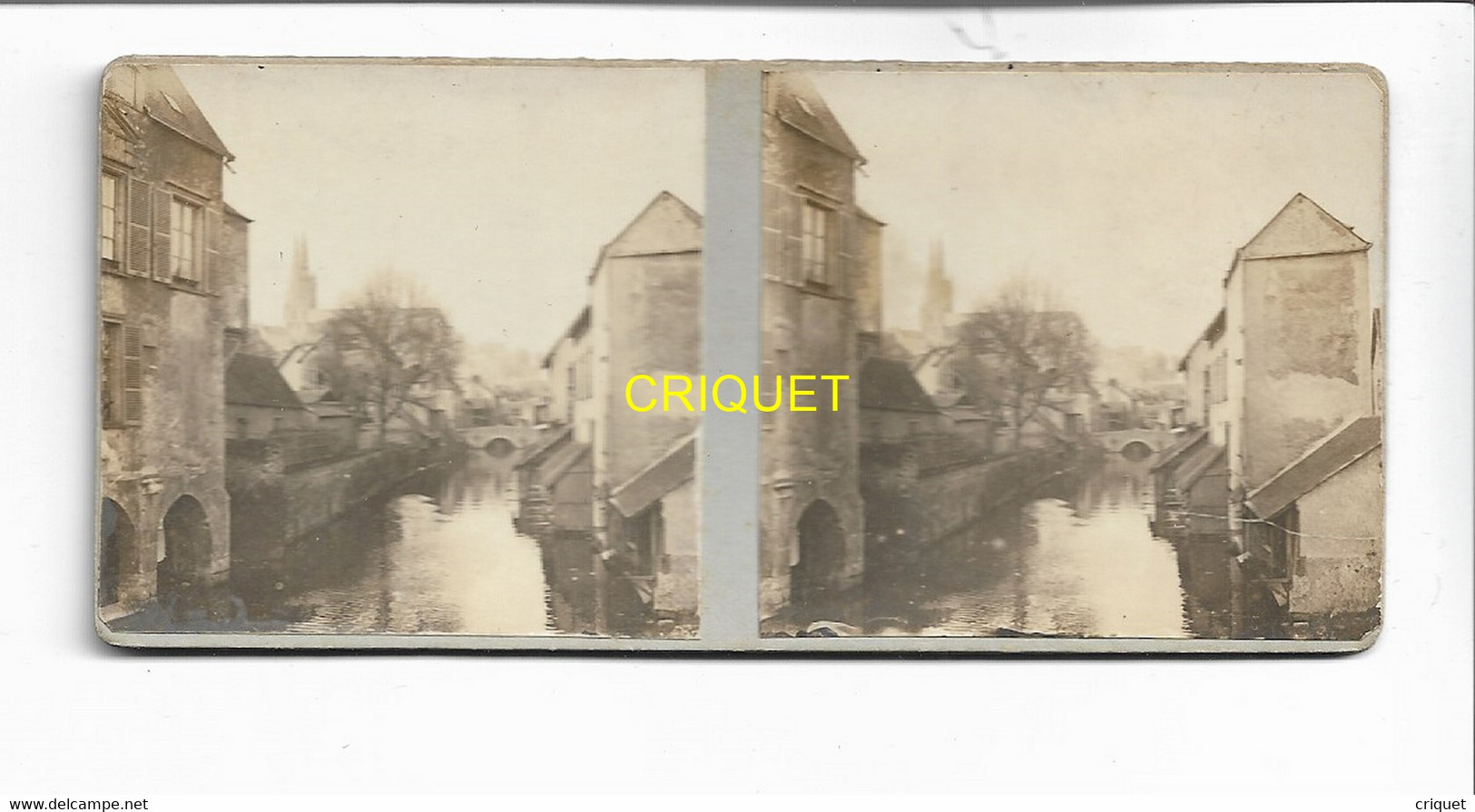 Photo Stéréoscopique Sur Carton, N ° 3, Chartres, 1917 - Stereoscopic