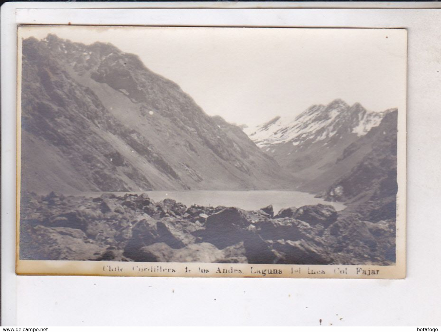 CPA PHOTO CORDILLERA DE LOS ANDES, LAGUNA DEL LUCA - Chili