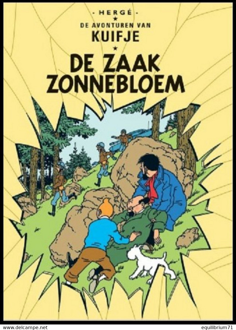 Carte Postale / Postkaart- Kuifje/Tintin - Milou/Bobbie - Haddock - Tournesol - De Zaak Zonnebloem / L'affaire Tournesol - Philabédés