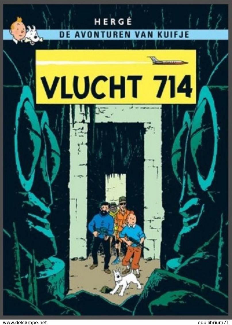 Carte Postale / Postkaart- Kuifje/Tintin - Milou/Bobbie - Haddock - Tournesol - Vlucht 714 / Vol 714 Pour Sydney - Philabédés (comics)