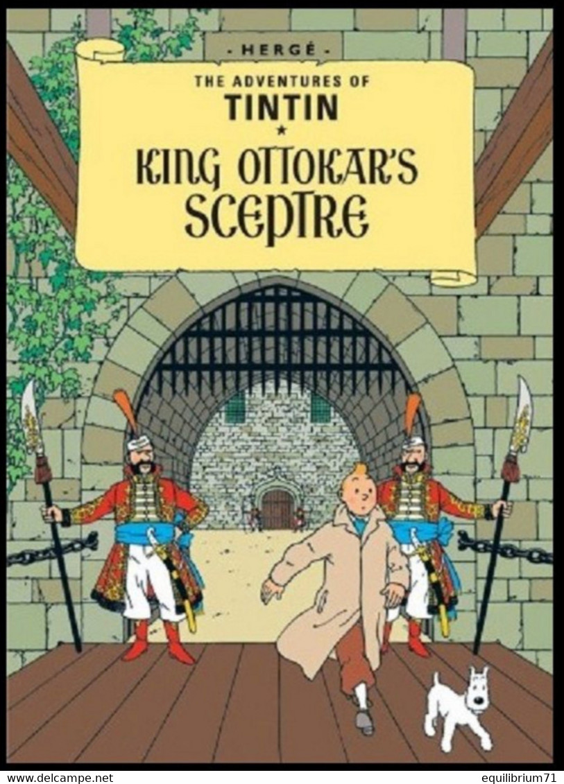 Carte Postale / Postkaart - Kuifje/Tintin - Milou/Bobbie - Haddock - King Ottokar's Sceptre / Le Sceptre D'Ottokar - Philabédés (fumetti)