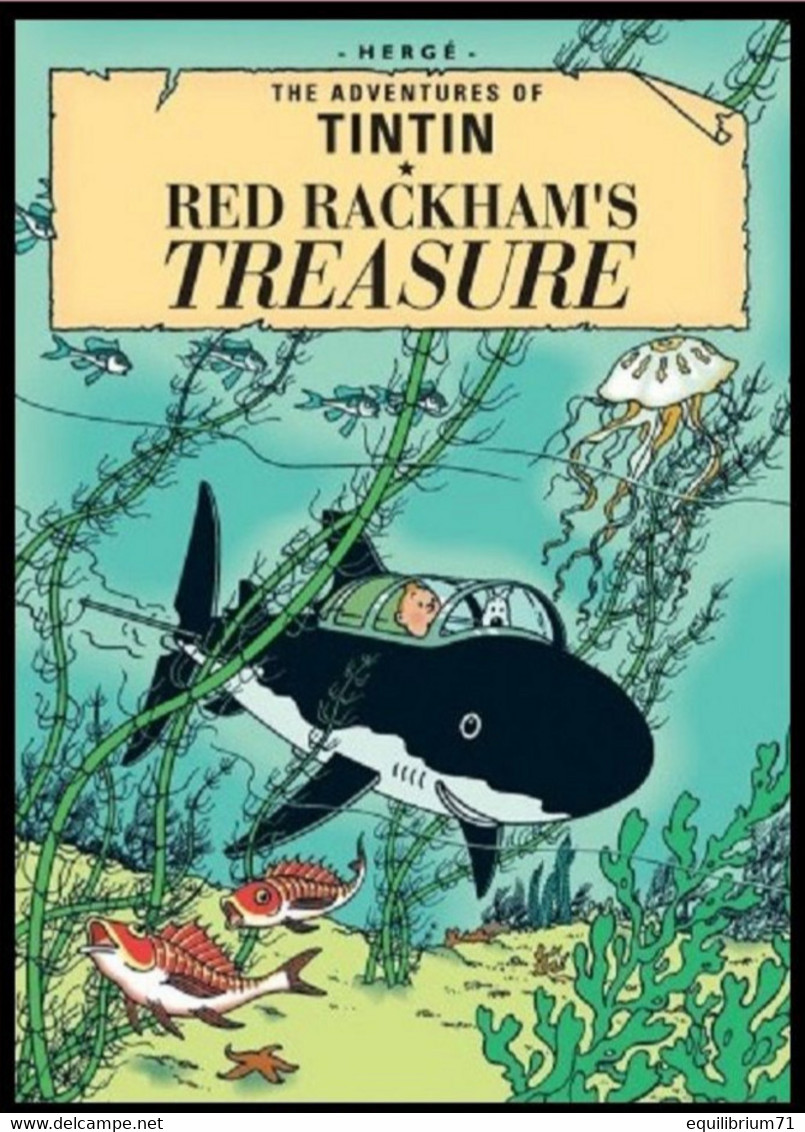 Carte Postale / Postkaart - Kuifje/Tintin - Milou/Bobbie - Red Rackham's Treasure / Le Trésor De Rackham Le Rouge - Philabédés (comics)