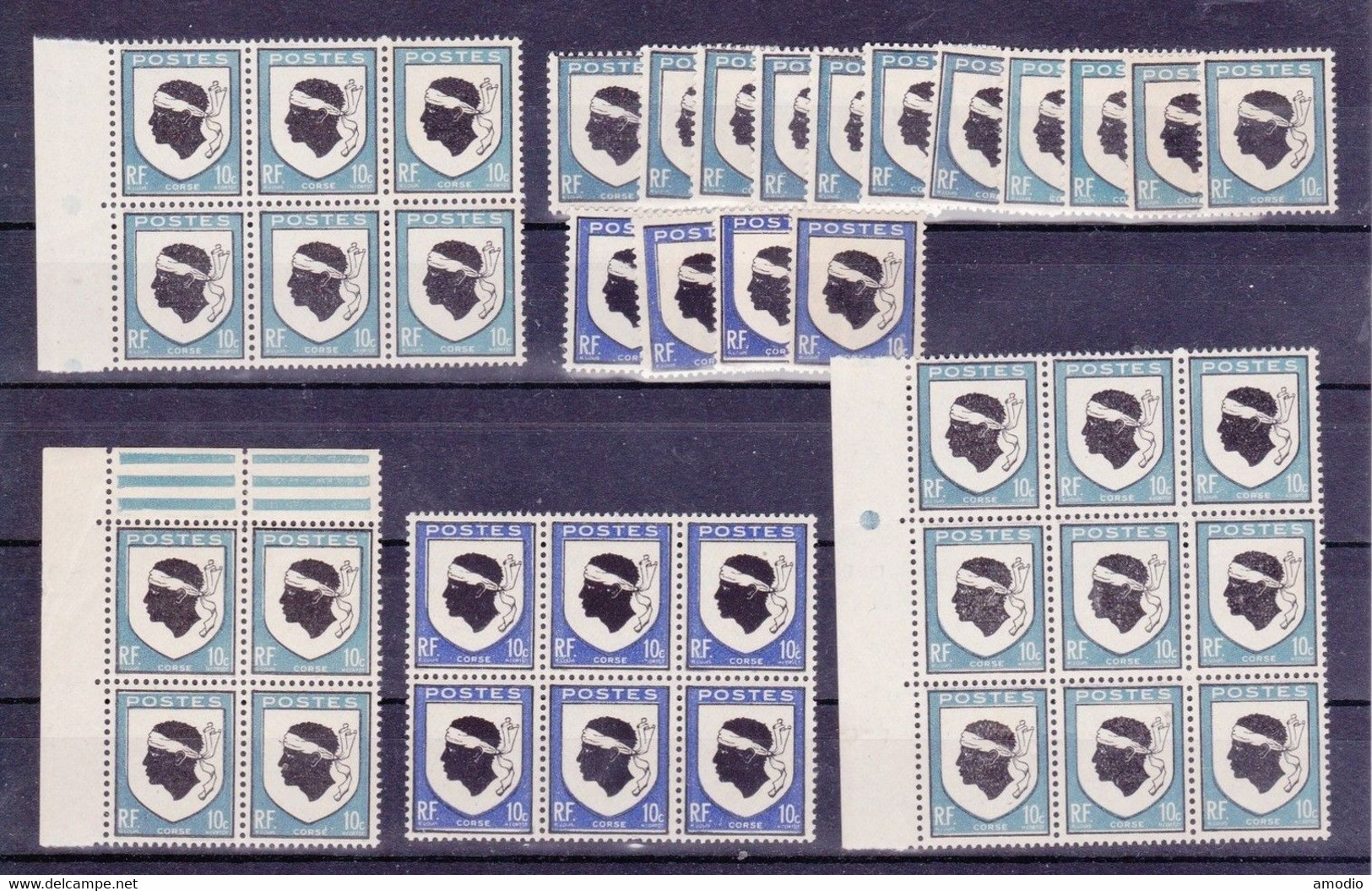 France YT 755/755a Armoirie Corse N** MNH - Unused Stamps
