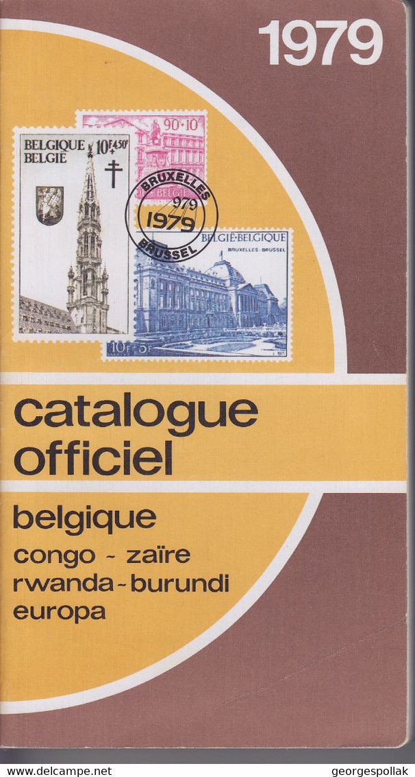 Timbres Belgique-Congo-Zaïre-Rwanda-Burundi-Europa Catalogue Officiel 1979 - Belgien